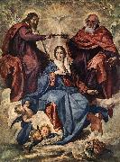 VELAZQUEZ, Diego Rodriguez de Silva y, The Coronation of the Virgin jh